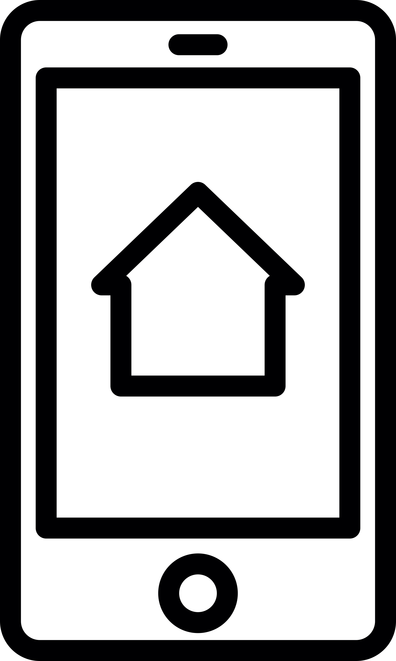 Phone With Arrow Stencil Svg Vector Free Vectors